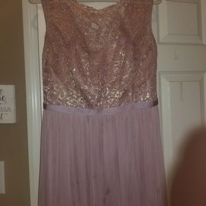 Rose gold formal dress size 12